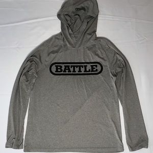 Men’s BATTLE fitted hoodie XL